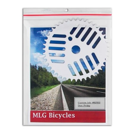 C-Line Products C-Line Products Industrial Zipper Seal Shop Ticket Holders, Vinyl, Clear, 9 x 12, 15/BX 82912